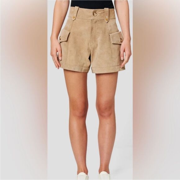 BlankNYC Suede cargo shorts 🔥 NWT 🔥 lined 🔥 size 24 - Picture 4 of 13